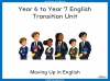 Year 6 to Year 7 English Transition Unit Teaching Resources (slide 1/64)